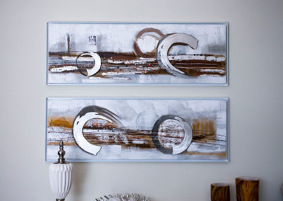 Art frame made from fabricated aluminium extrusion