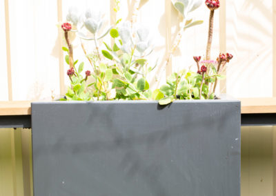 Plant pot made from fabricated aluminium plate sheets