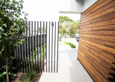 House fences made of fabricated sheet metal in Perth