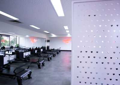 Perforated decorative aluminium plate sheet panel in the gym