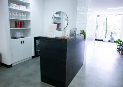 Customised desk made with fabricated aluminium flat metal sheets