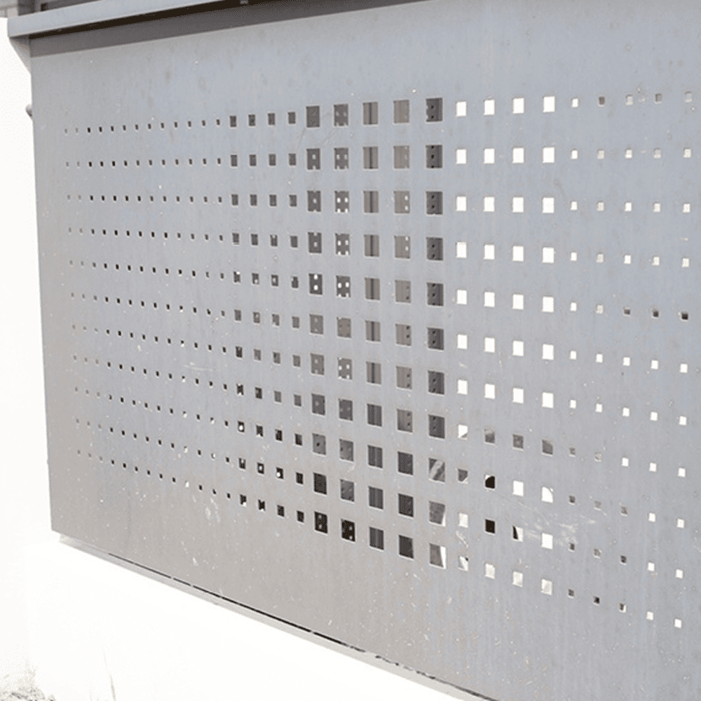 Aluminium Sheet - Perforated sheet as a fence